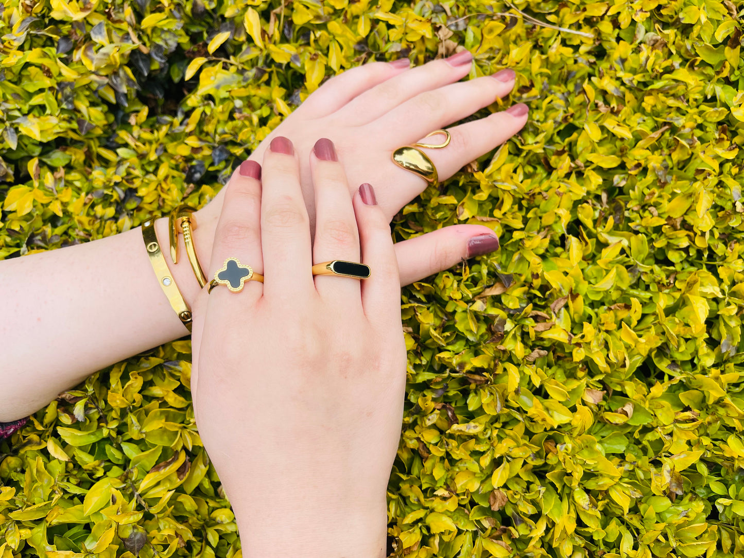 Gold Clover Ring