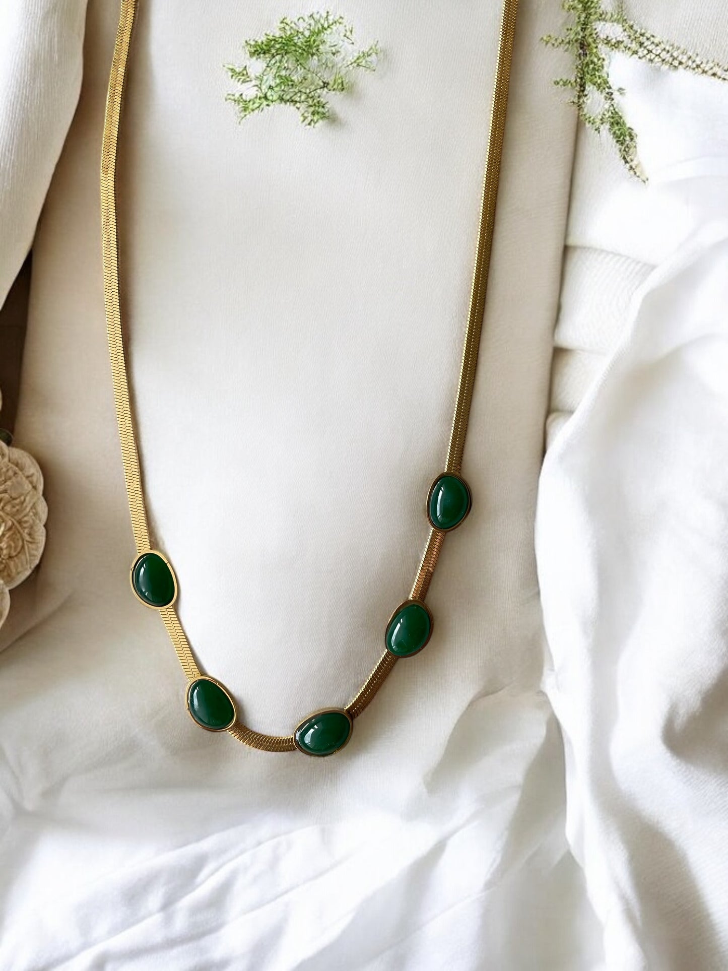 Green Pearl Necklace