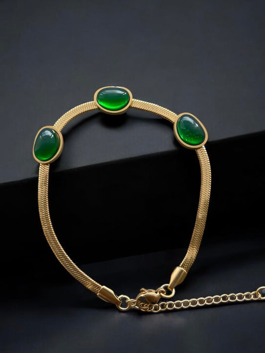 Green Pearl Bracelet