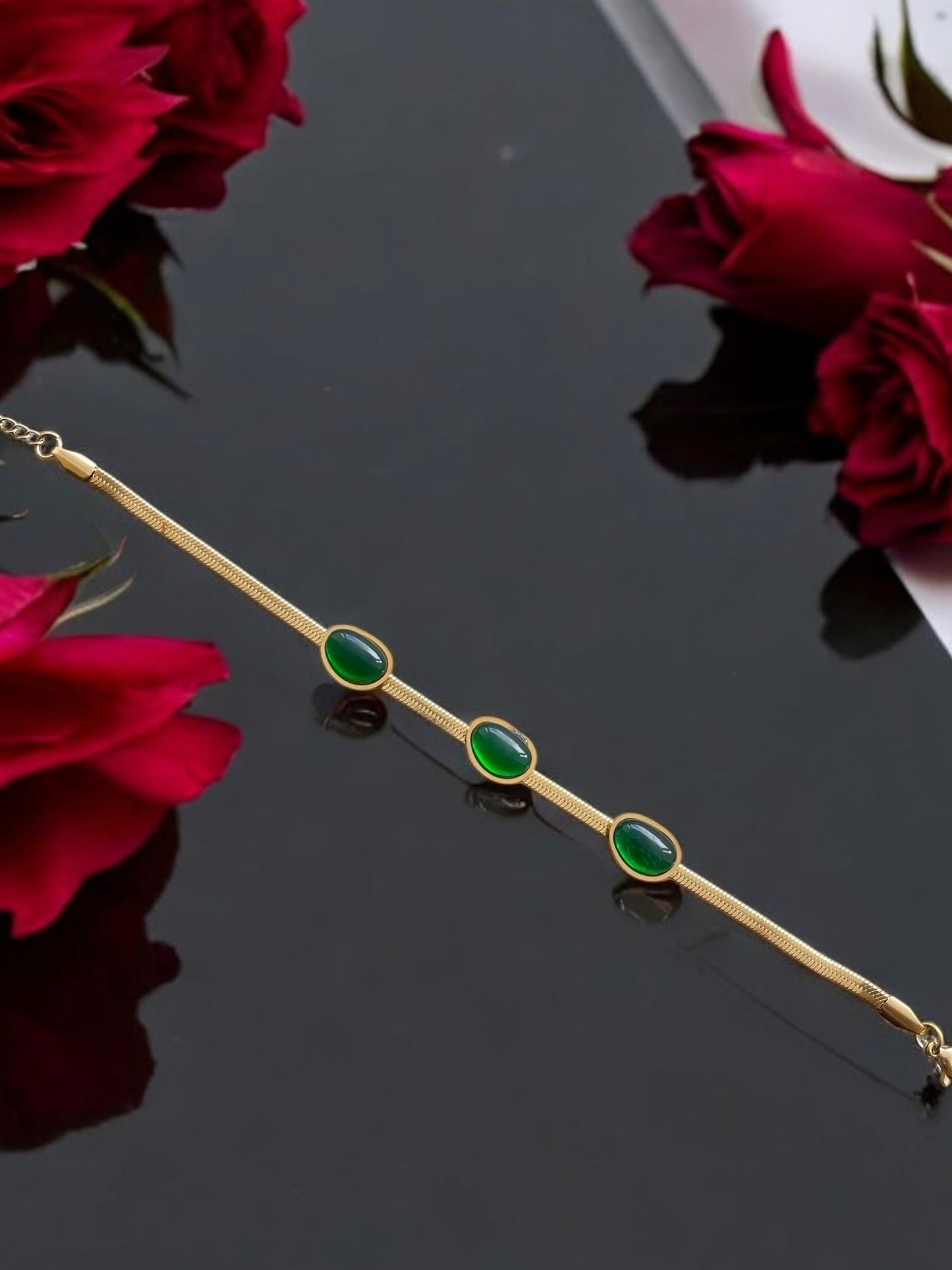 Green Pearl Bracelet